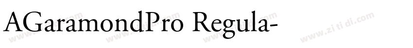 AGaramondPro Regula字体转换